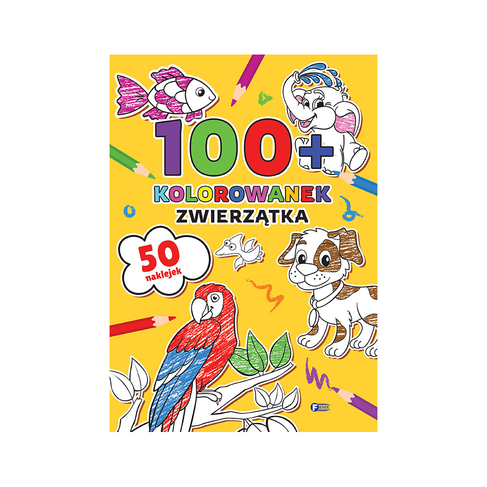 Zwierzątka. 100 kolorowanek | Polska Półka