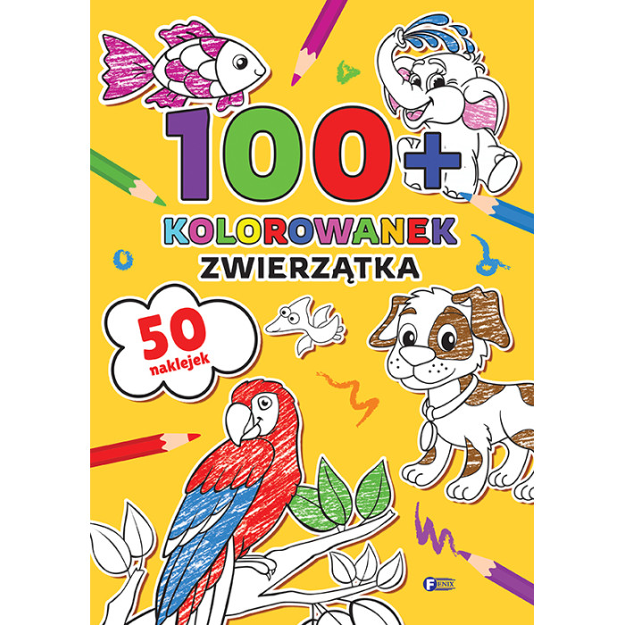 Zwierzątka. 100 kolorowanek | Polska Półka