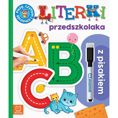 A, B, C. Literki przedszkolaka z pisakiem. Piszę, czytam i zmazuję | Polska Półka