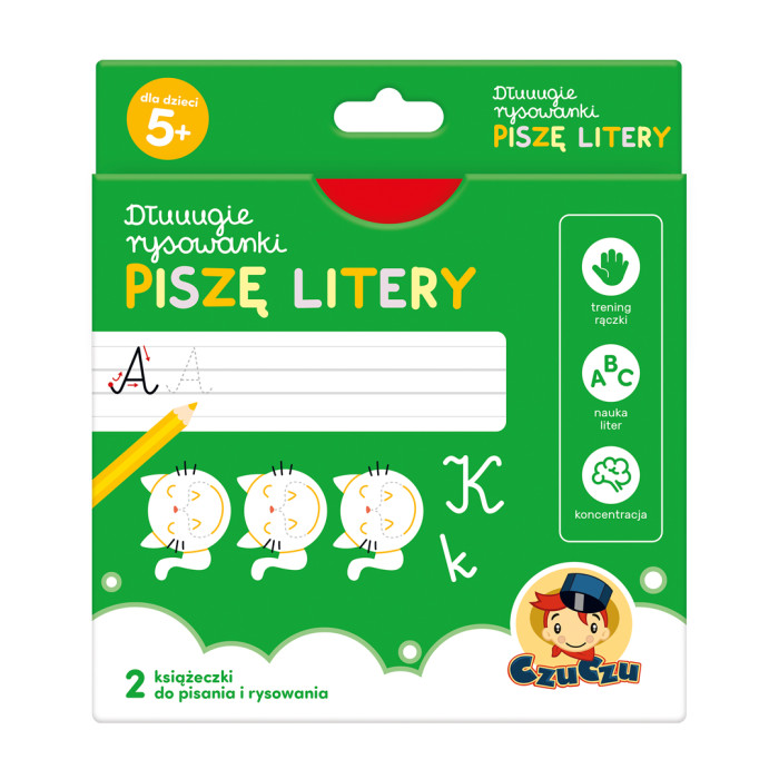Dłuuugie rysowanki Piszę litery 5 | Polska Półka