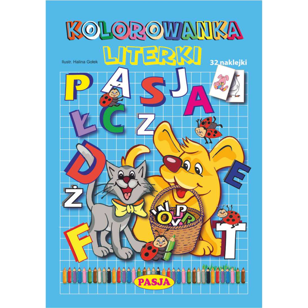 Kolorowanka literki | Polska Półka