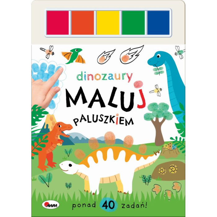 Dinozaury. Maluj paluszkiem | Polska Półka