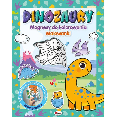 Dinozaury. Magnesy do kolorowania | Polska Półka