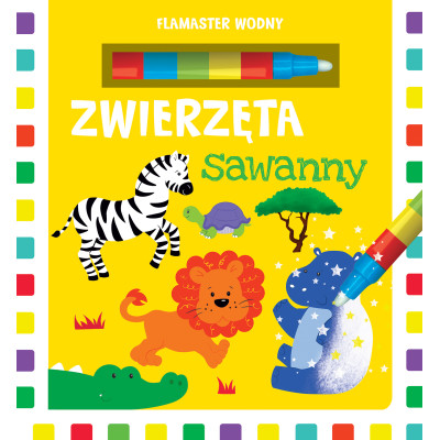 Zwierzęta sawanny flamaster wodny | Polska Półka
