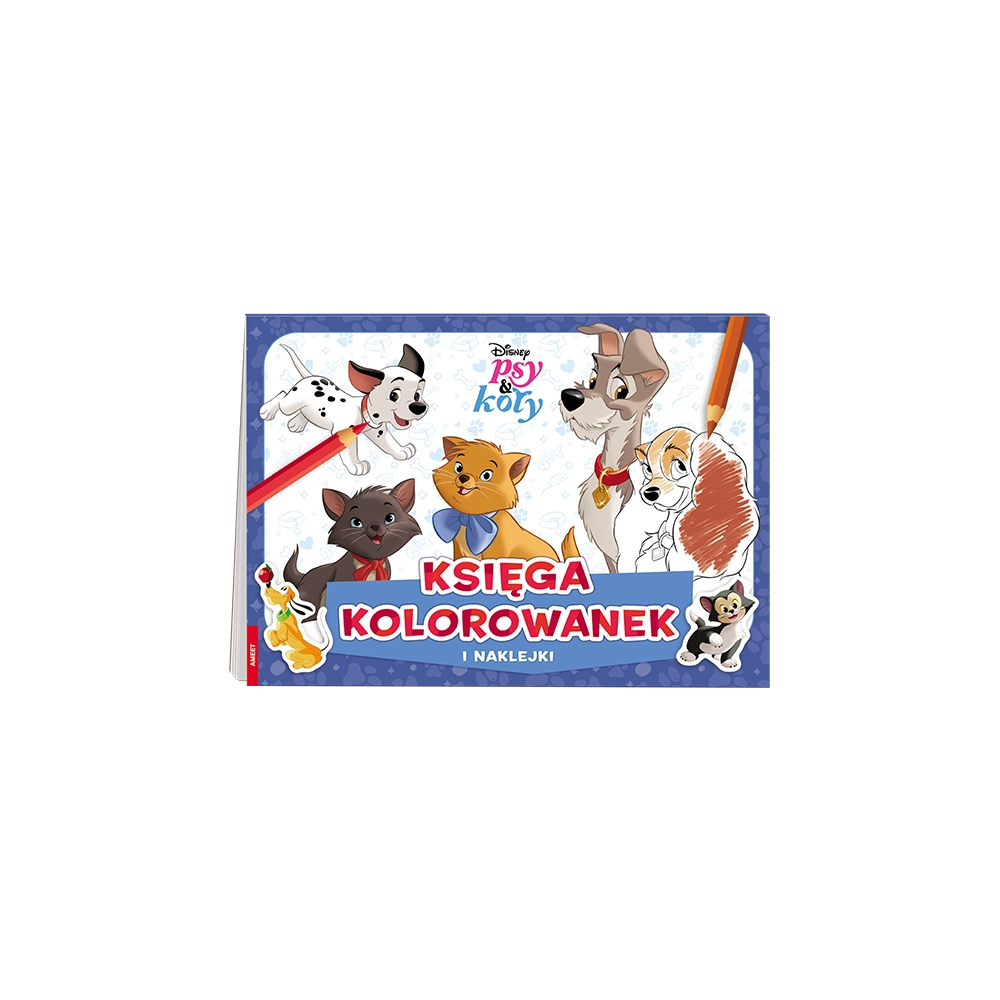 Disney Psy & koty Księga kolorowanek i naklejki BGE-9102 | Polska Półka