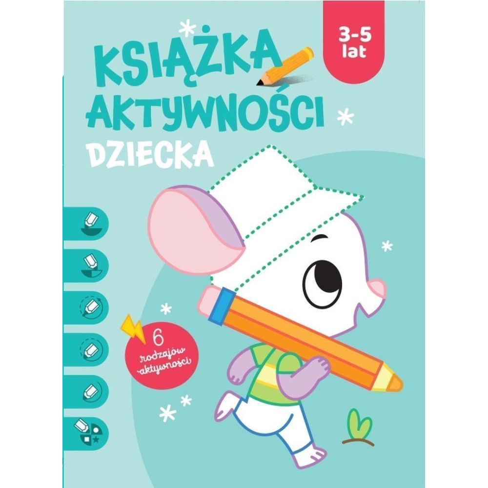 Książka aktywności dziecka 3-5 lat. Niebieska | Polska Półka