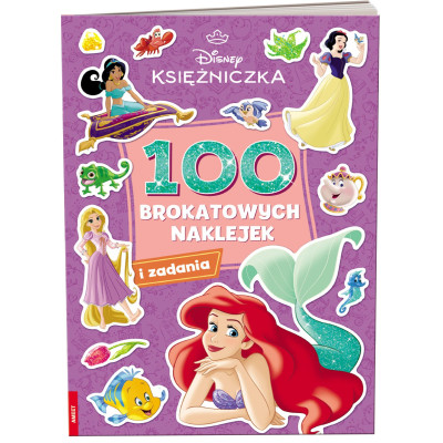 Disney Księżniczka 100 brokatowych naklejek NB-9108 | Polska Półka