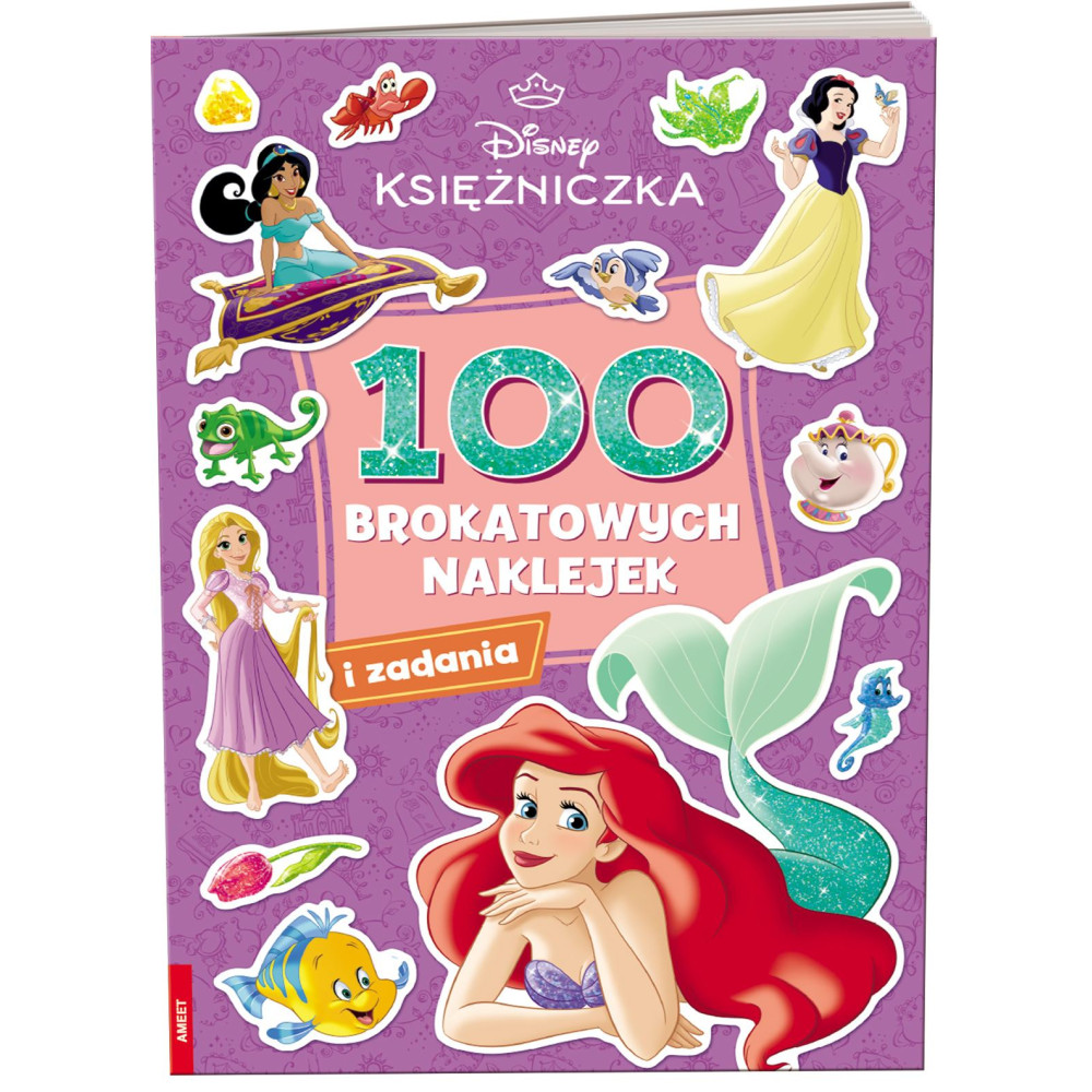 Disney Księżniczka 100 brokatowych naklejek NB-9108 | Polska Półka