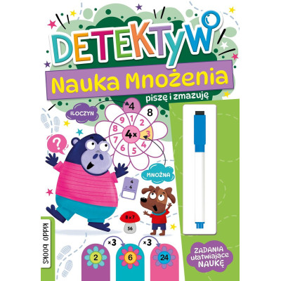 Detektyw. Nauka mnożenia. Piszę i zmazuję | Polska Półka