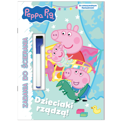 Dzieciaki rządzą! Świnka Peppa. Zadania do ścierania | Polska Półka