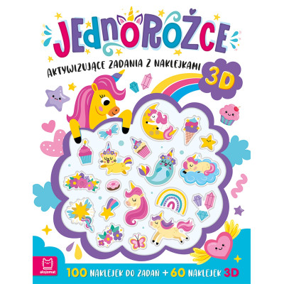 Jednorożce. Aktywizujące zadania z naklejkami 3D | Polska Półka