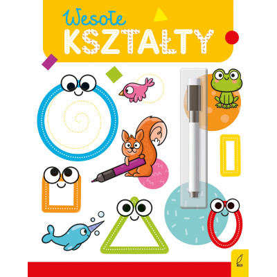 Wesołe kształty. Flamaster suchościeralny. Wesoła nauka | Polska Półka