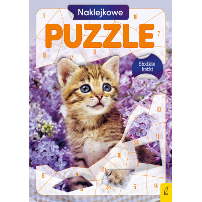 Słodkie kotki. Naklejkowe puzzle | Polska Półka