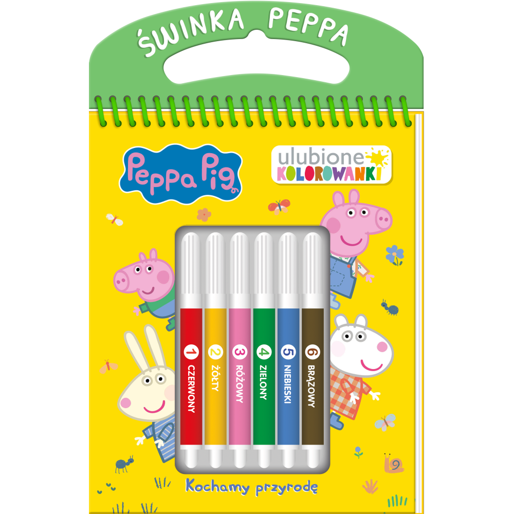 Kochamy przyrodę. Świnka Peppa. Ulubione kolorowanki | Polska Półka