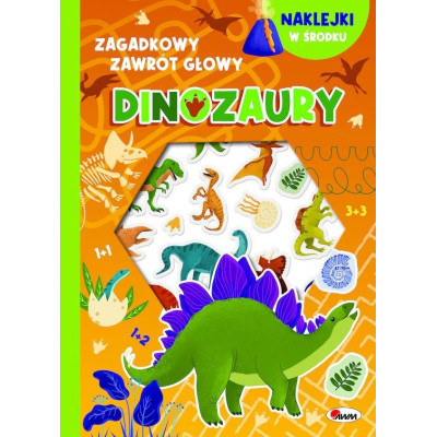 Dinozaury - wypukłe naklejki. Zagadkowy zawrót głowy | Polska Półka