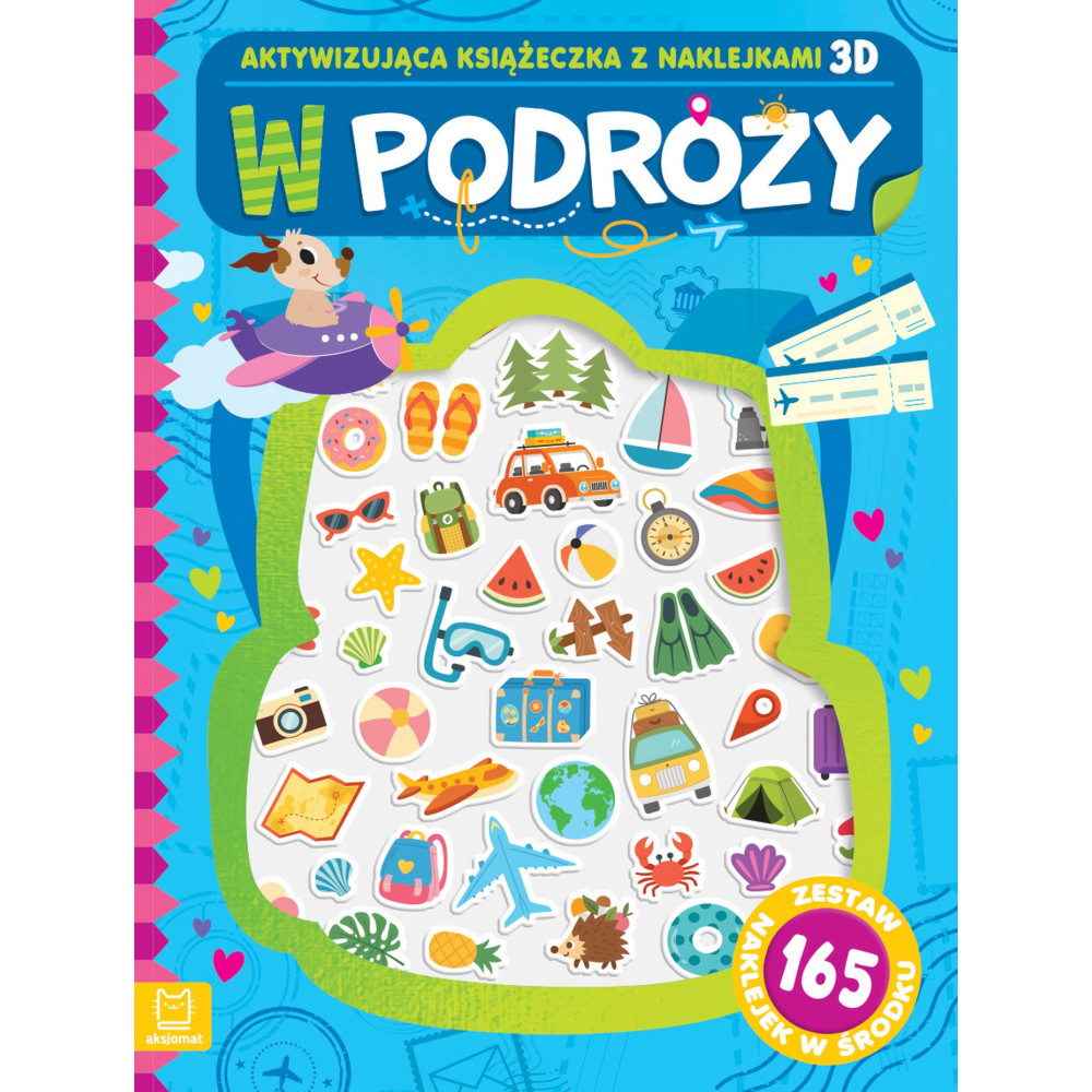 W podróży. Aktywizująca książeczka z naklejkami 3D | Polska Półka