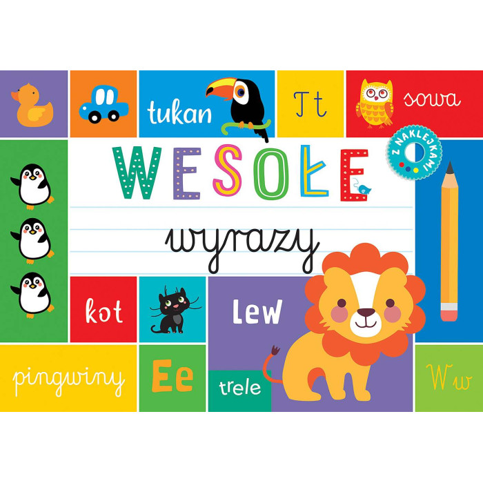 Wesołe wyrazy. Blok z tekturą | Polska Półka