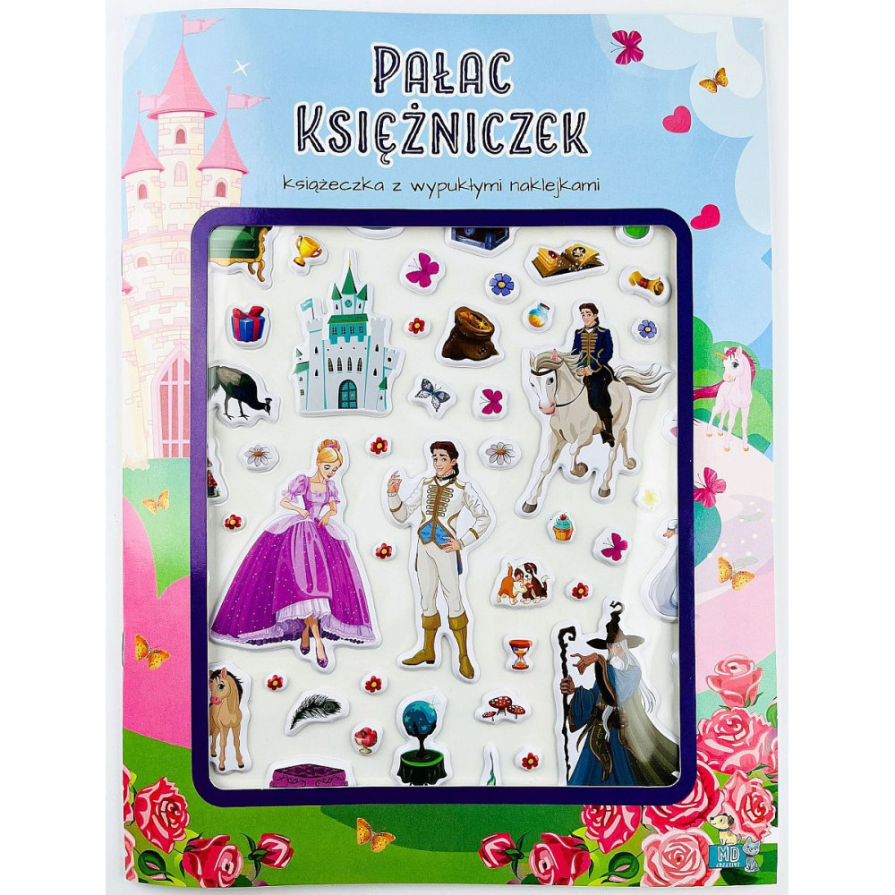 Pałac księżniczek. Książeczka z wypukłymi naklejkami | Polska Półka