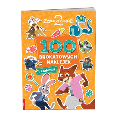 Disney Zwierzogród 2 100 brokatowych naklejek NB-9110 | Polska Półka