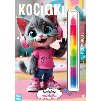 Kociaki. Gigantyczny neonowy mazak. Marker modułowy | Polska Półka