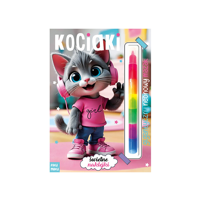 Kociaki. Gigantyczny neonowy mazak. Marker modułowy | Polska Półka