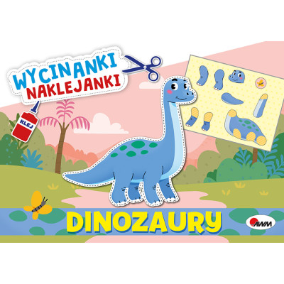 Dinozaury. Wycinanki naklejanki | Polska Półka