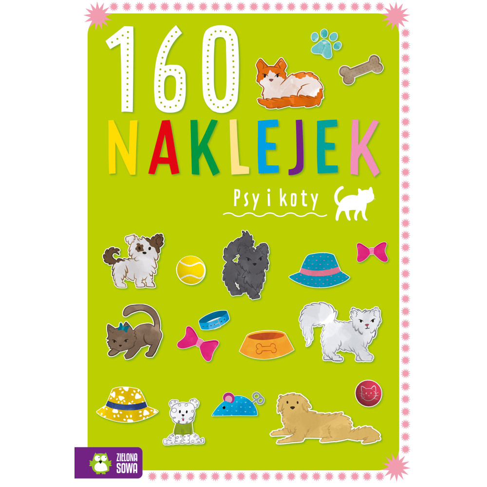 Psy i koty. 160 naklejek | Polska Półka