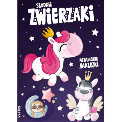 Słodkie zwierzaki. Metaliczne naklejki | Polska Półka
