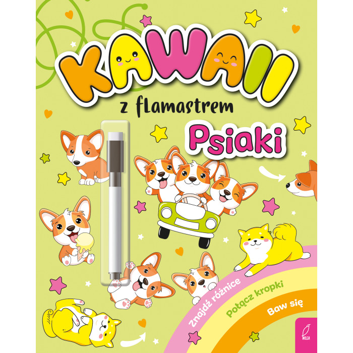 Kawaii z flamastrem. Psiaki | Polska Półka
