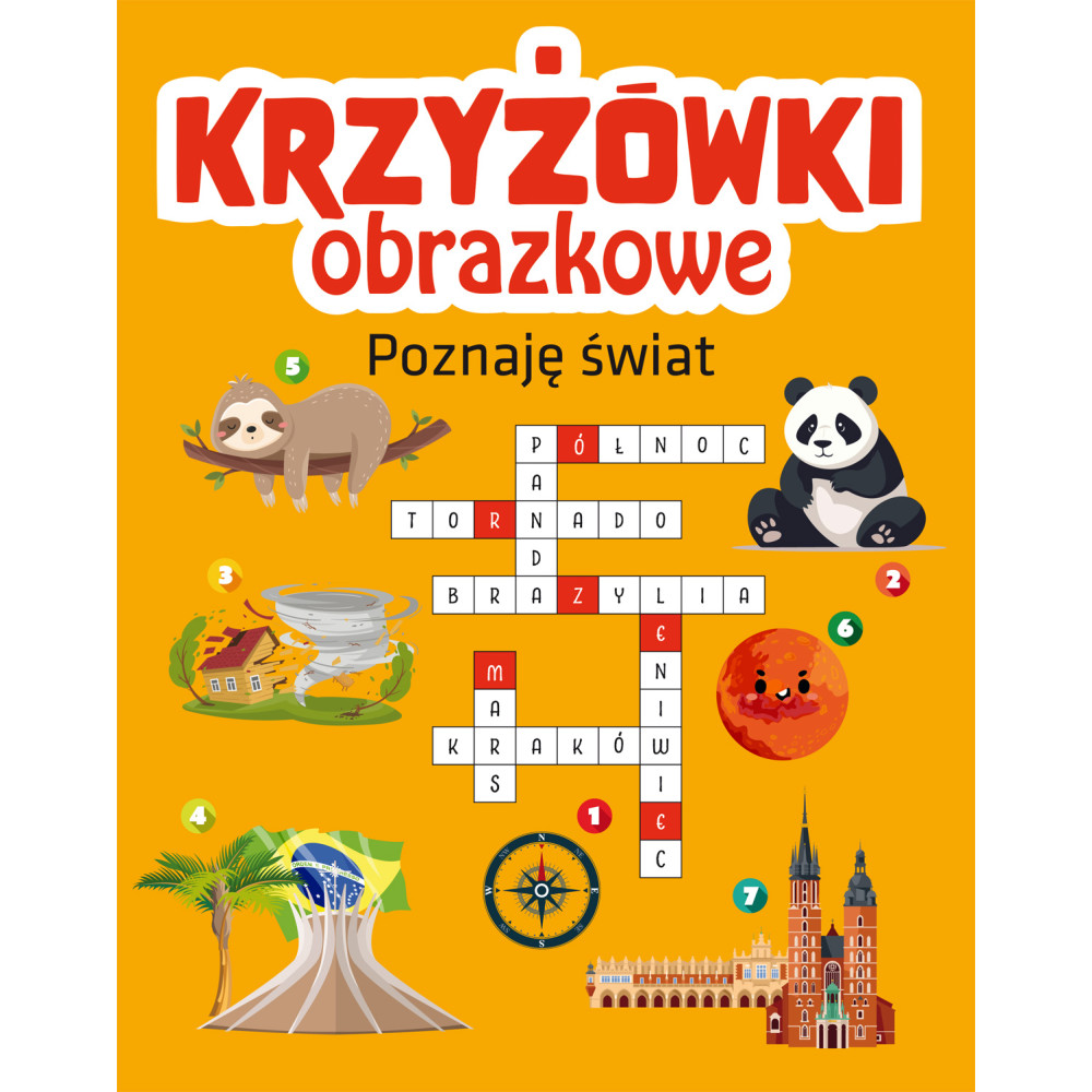 Poznaję świat. Krzyżówki obrazkowe | Polska Półka