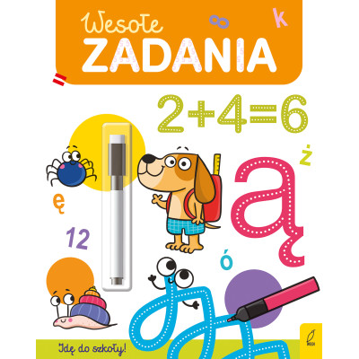 Wesołe zadania. Flamaster suchościeralny. Wesoła nauka | Polska Półka