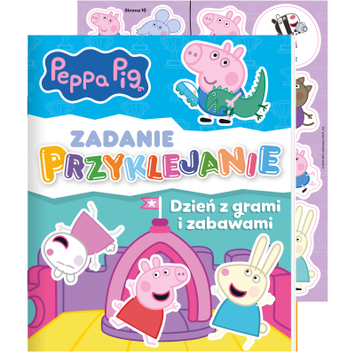 Dzień z grami i zabawami. Świnka Peppa. Zadanie Przyklejanie | Polska Półka