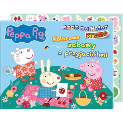 Kolorowe zabawy z przyjaciółmi. Świnka Peppa. Czas na kolor | Polska Półka