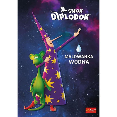 Smok Diplodok. Malowanka wodna | Polska Półka