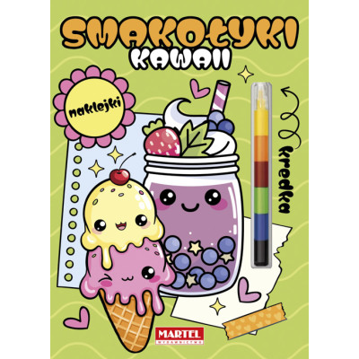 Kawaii smakołyki z naklejkami. Modułowa kredka | Polska Półka