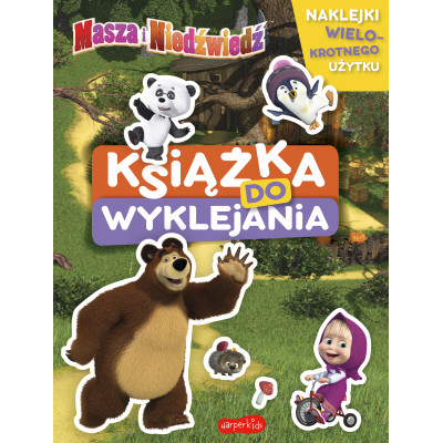 Masza i Niedźwiedź. Książka do wyklejania | Polska Półka