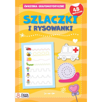 Szlaczki i rysowanki. Ćwiczenia grafomotoryczne. Zeszyt żółty | Polska Półka