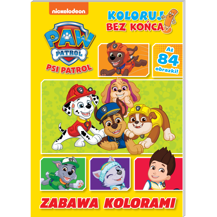 Zabawa kolorami. Psi Patrol. Koloruj bez końca! | Polska Półka