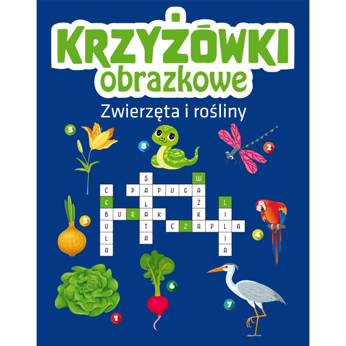 Zwierzęta i rośliny. Krzyżówki obrazkowe | Polska Półka