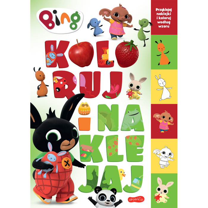 Bing. Koloruj i naklejaj | Polska Półka