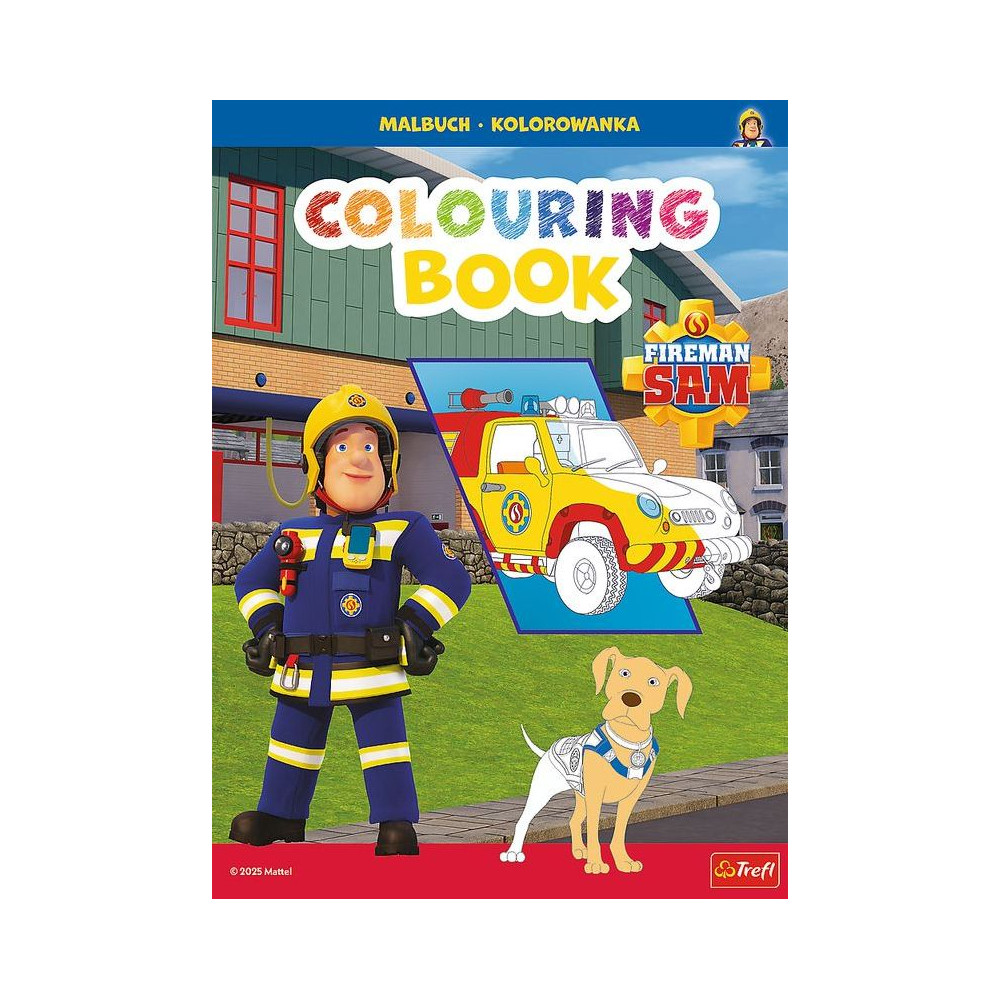 Strażak Sam. Kolorowanka. Malbuch. Colouring book. Fireman Sam | Polska Półka