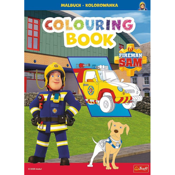 Strażak Sam. Kolorowanka. Malbuch. Colouring book. Fireman Sam | Polska Półka