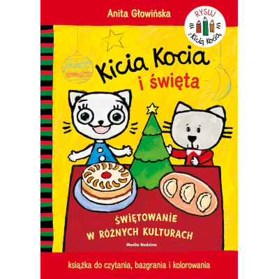 Kicia Kocia i święta. Kolorowanka | Polska Półka