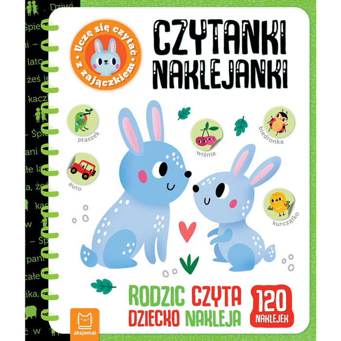 Czytanki-naklejanki. Uczę się czytać z zajączkiem. Rodzic czyta, dziecko nakleja | Polska Półka