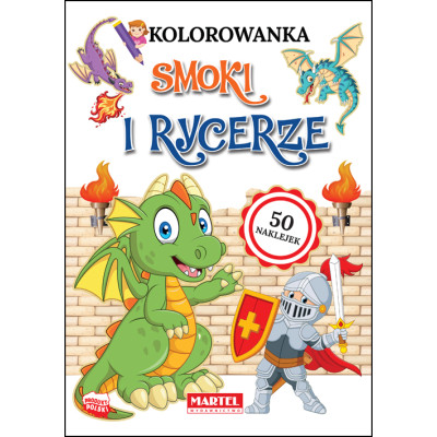 Smoki i rycerze. Kolorowanka | Polska Półka