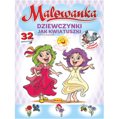 Dziewczynki jak kwiatuszki Malowanka | Polska Półka