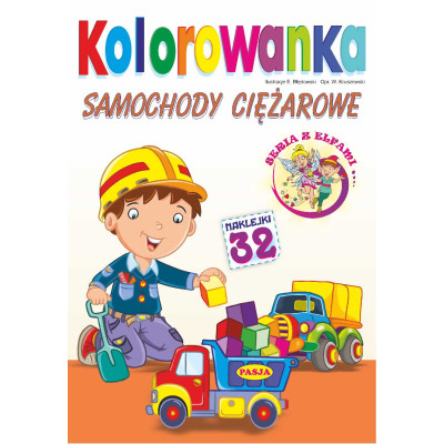 Samochody ciężarowe. Kolorowanka. Seria z elfami | Polska Półka