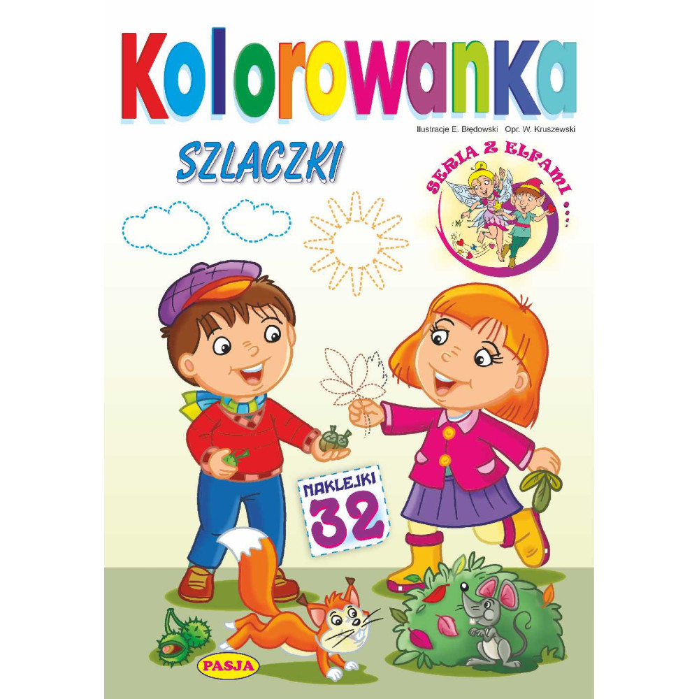Szlaczki. Kolorowanka. Seria z elfami | Polska Półka