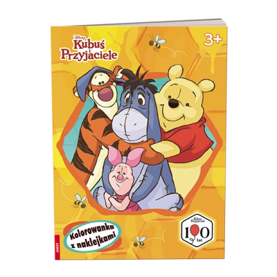 Disney Kubuś i przyjaciele Kolorowanka z naklejkami NA-9147 | Polska Półka