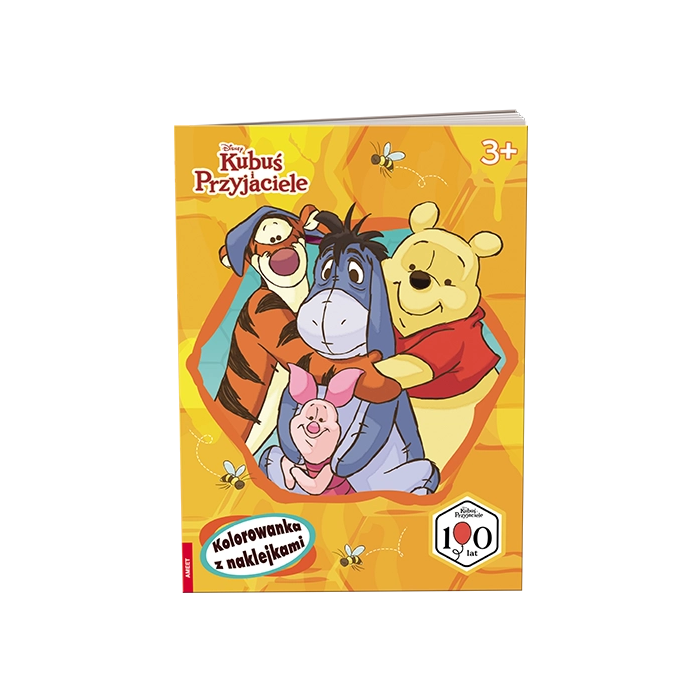 Disney Kubuś i przyjaciele Kolorowanka z naklejkami NA-9147 | Polska Półka